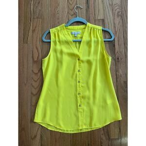 ❤️ 3/$25 Banana Republic Yellow Blouse with Gold Buttons | Women's 4